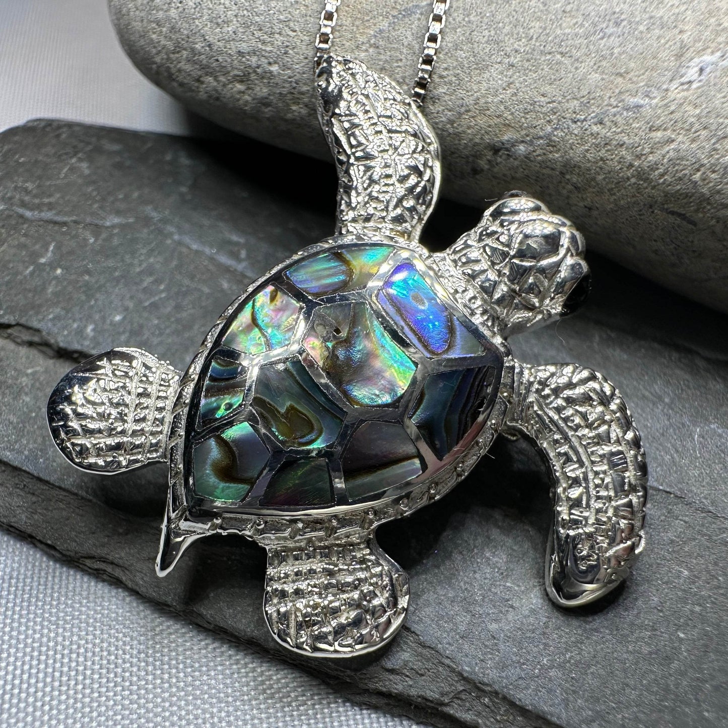Abalone Turtle Necklace - Abalone
