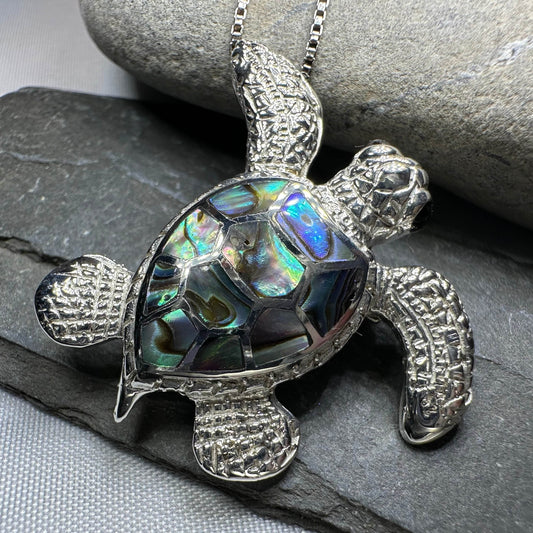 Abalone Turtle Necklace - Abalone