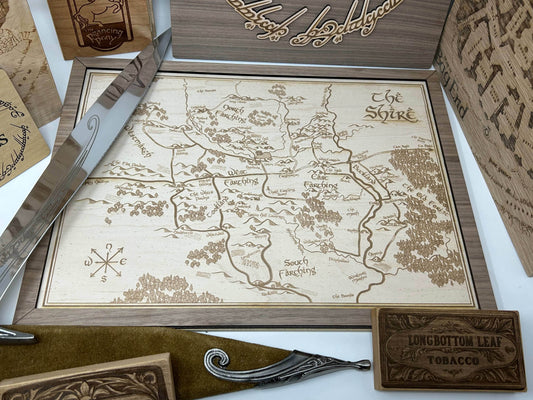 LOTR Map of the Shire | Middle Earth - Maple