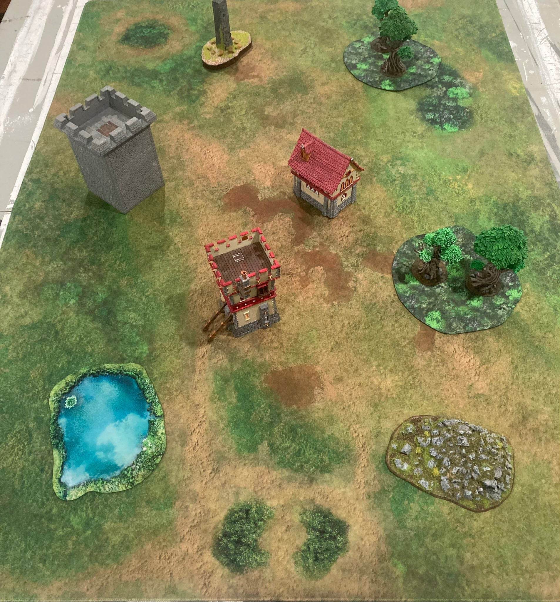 Traveler's Road - Neoprene Battle Mat - Warhammer, AoS, 40K, Kill Team, MCP, Shatterpoint, Legion, More - 44x60