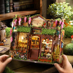 DIY wooden fairy-tale Wonderhous: mini bookends, assembleable houses, gifts, home decor