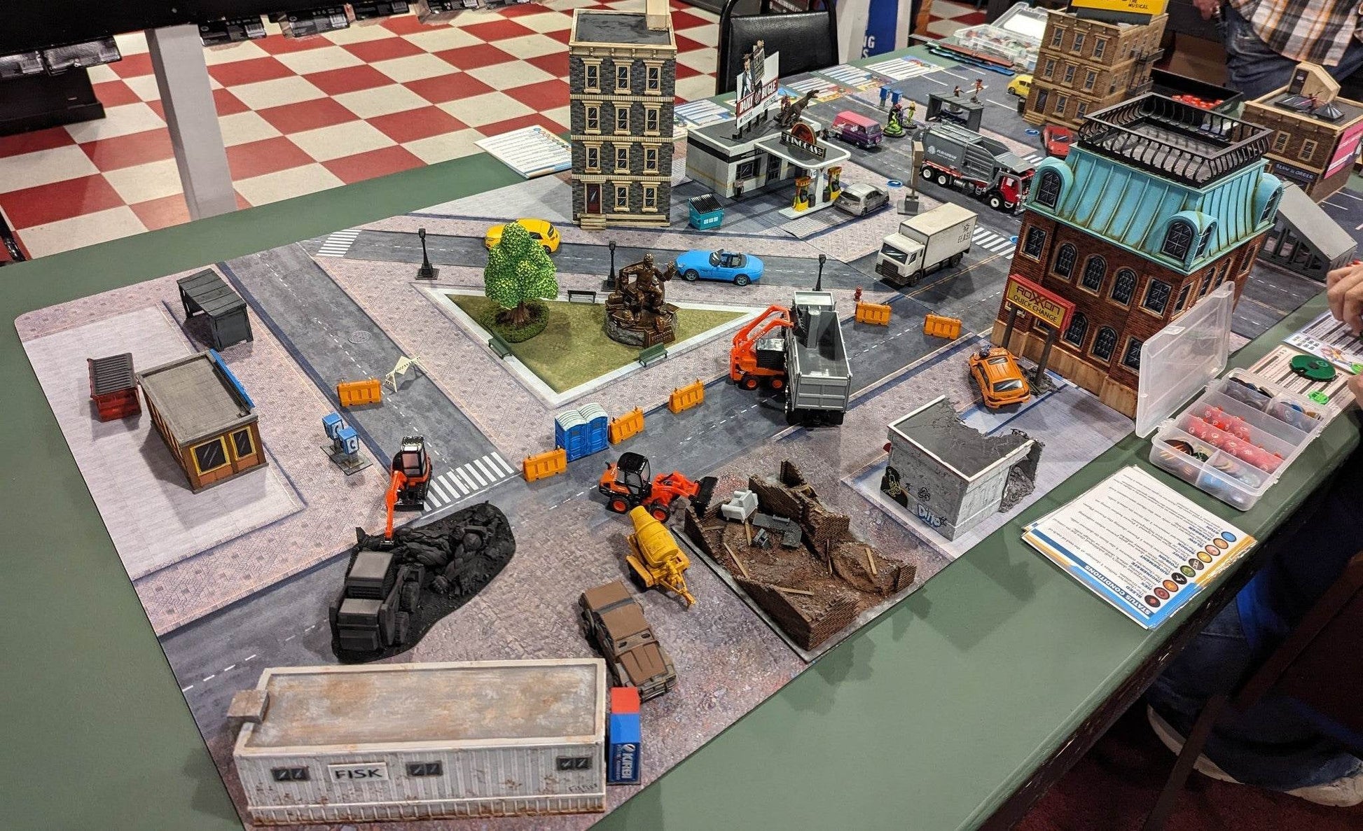 Modern City 1 - Neoprene Battle Mat - Warhammer, AoS, 40K, Kill Team, MCP, Shatterpoint, Legion, More - 36x36