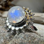 Sunyana Moonstone Sun Ring