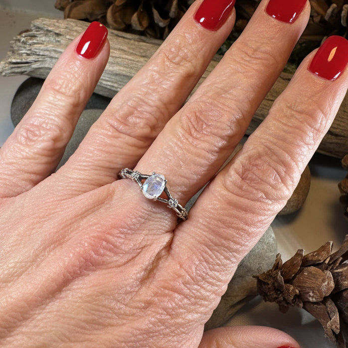 Fira Moonstone Ring