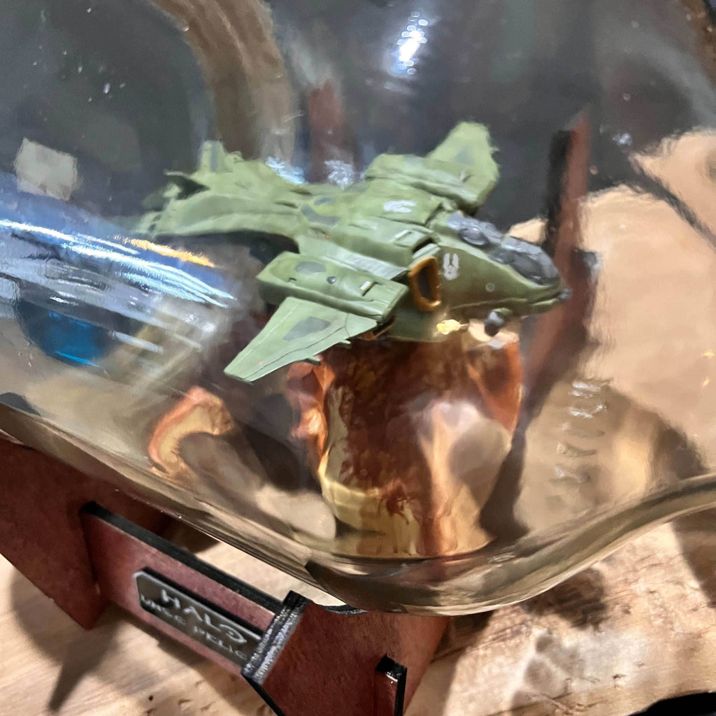 Halo Pelican Dropship Starship in a Bottle - 