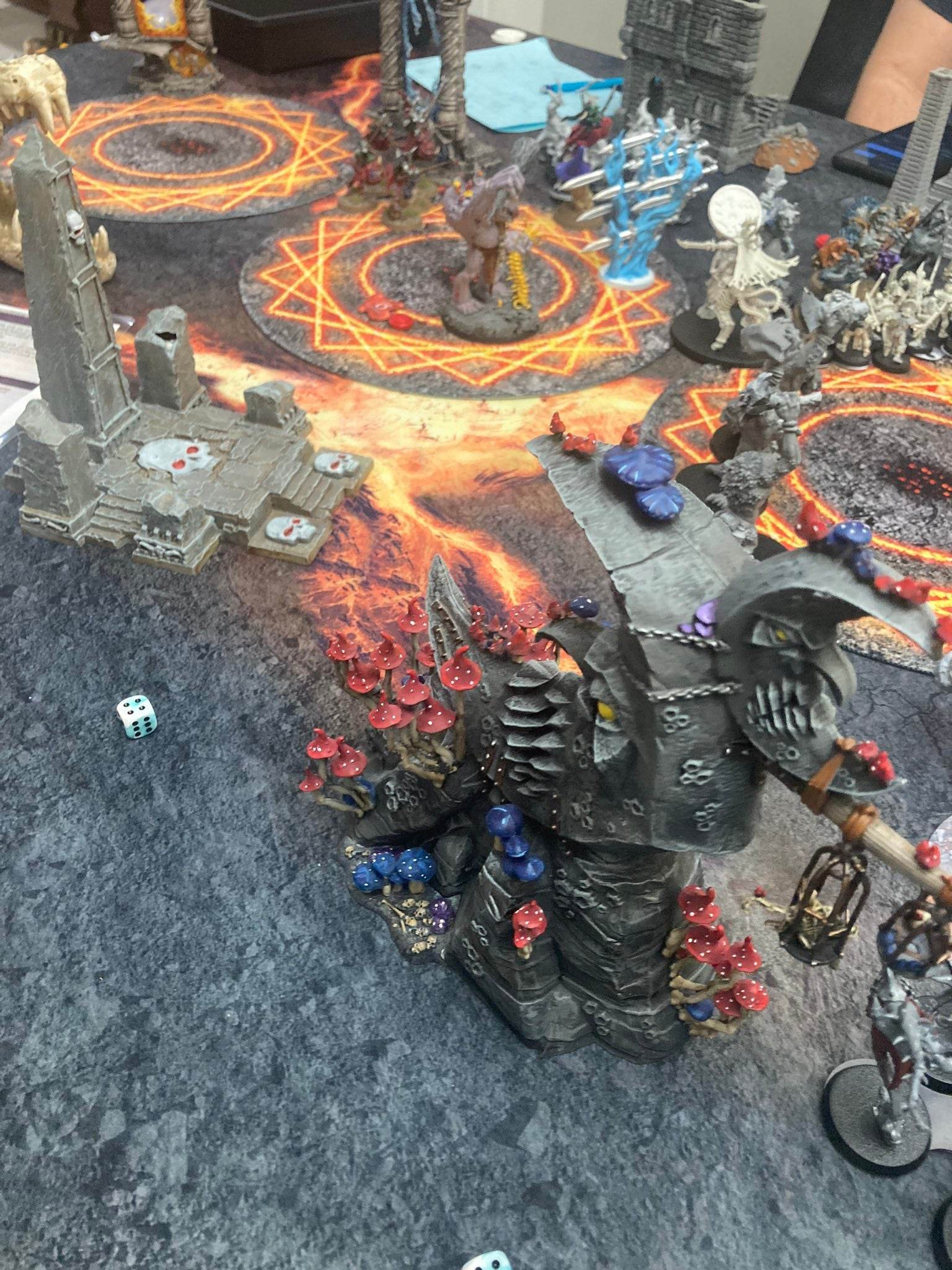 Infernal Steppes - Neoprene Battle Mat - Warhammer, AoS, 40K, Kill Team, MCP, Shatterpoint, Legion, Deadzone, More - 44x60