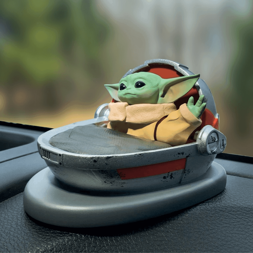 FanWraps: Star Wars: The Mandalorian - The Child (Grogu) Solar Powered Dashboard Waver - 