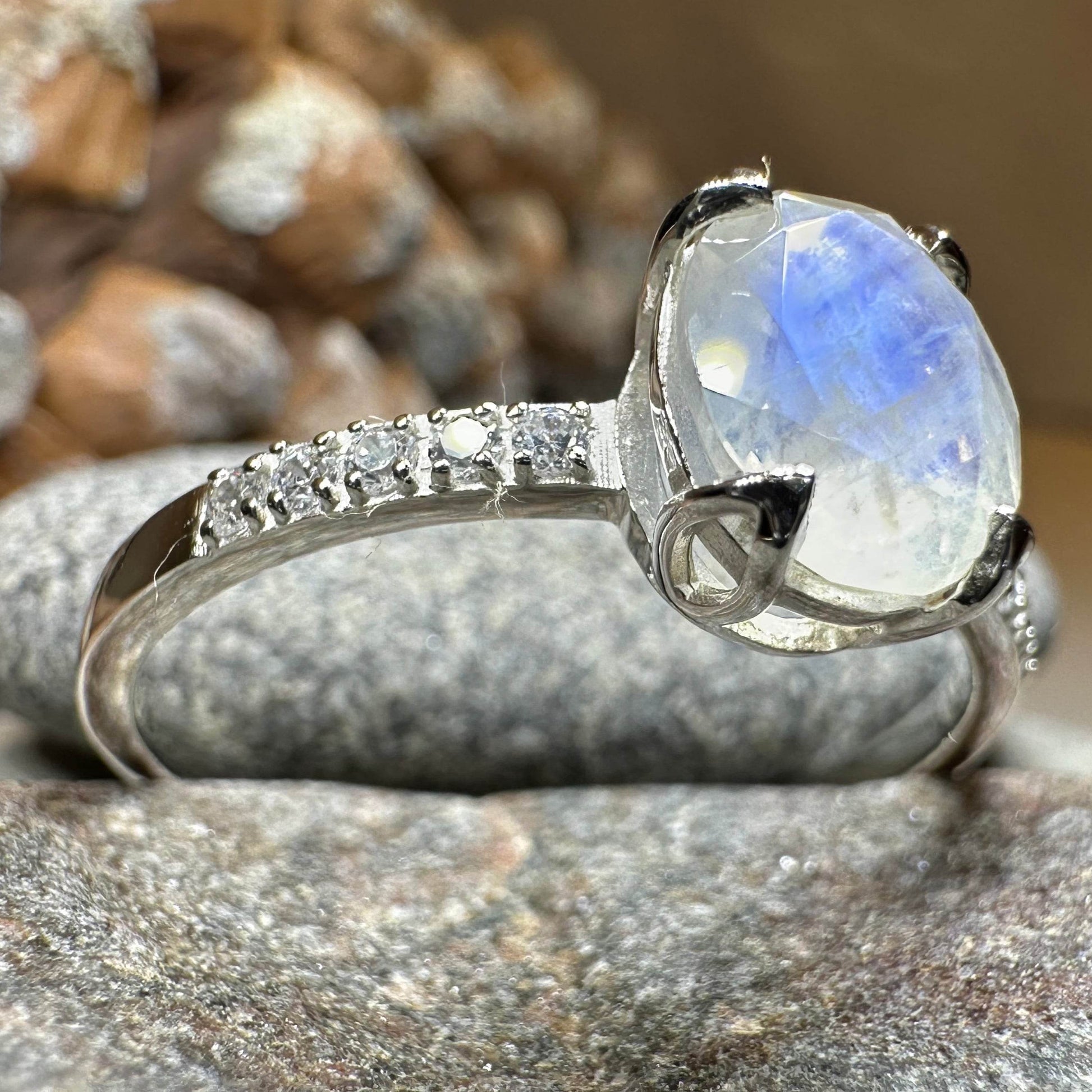 Emiliana Moonstone Promise Ring - 5