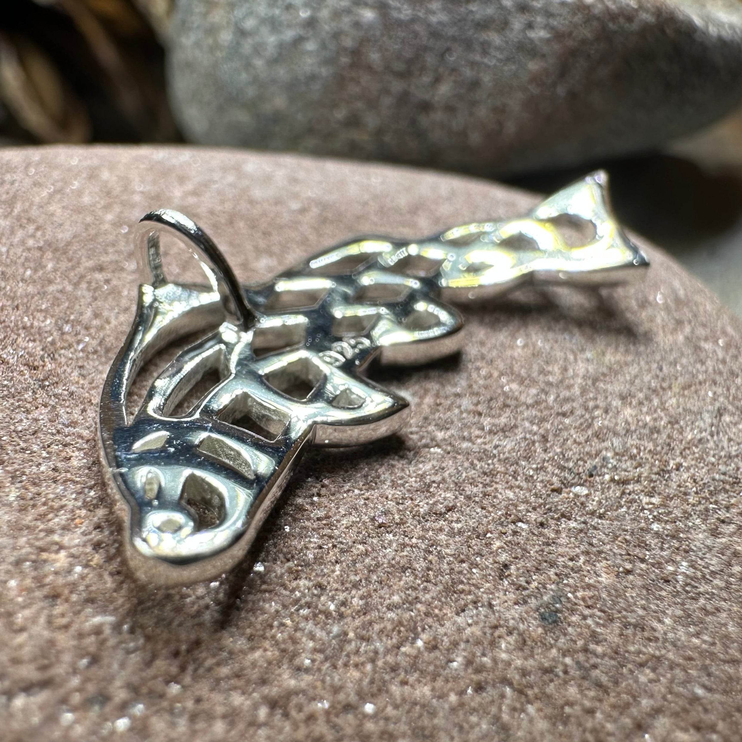 Celtic Salmon of Knowledge Necklace - 18