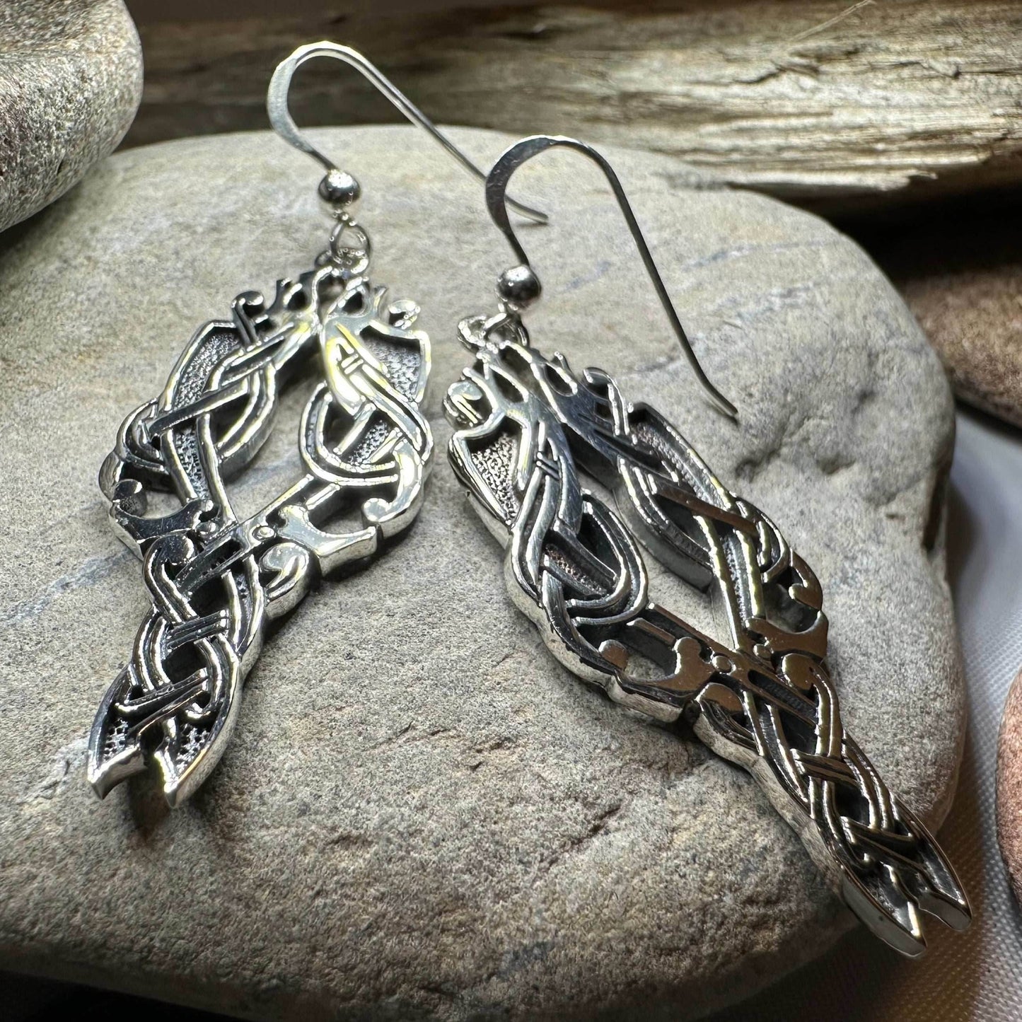 Unne Celtic Viking Earrings - 
