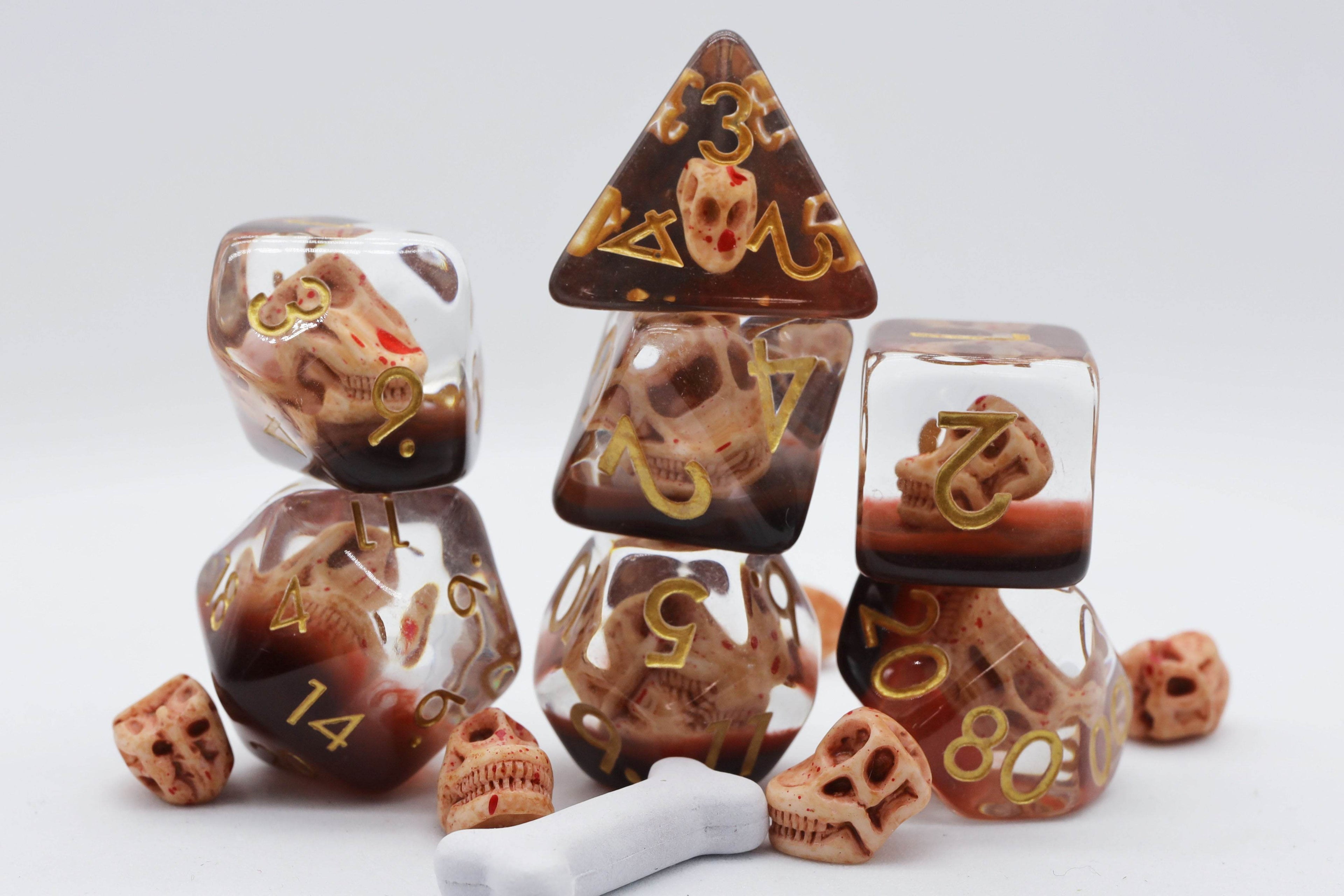 Dino Fossil RPG Dice Set - 