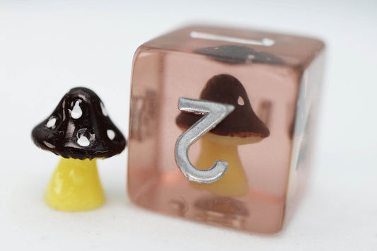 Coffee Mushroom RPG Dice Set - 