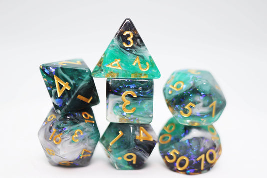 Forest Fog RPG Dice Set - 
