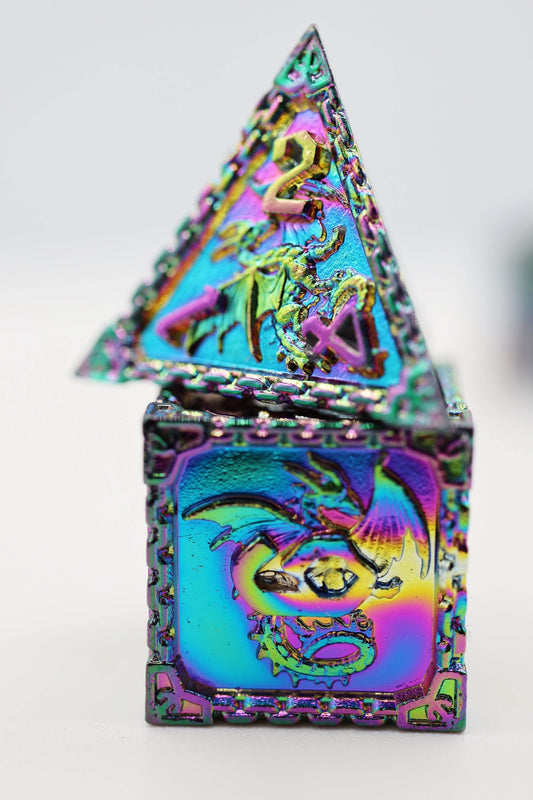 Chained Dragon: Mystic - Metal RPG Dice Set - 