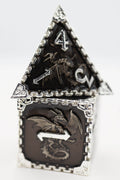Chained Dragon: Silver Void - Metal RPG Dice Set - 