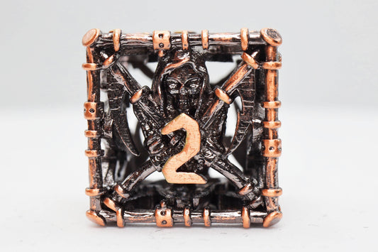 Grim Scythe: Copper - Metal RPG Dice Set - 