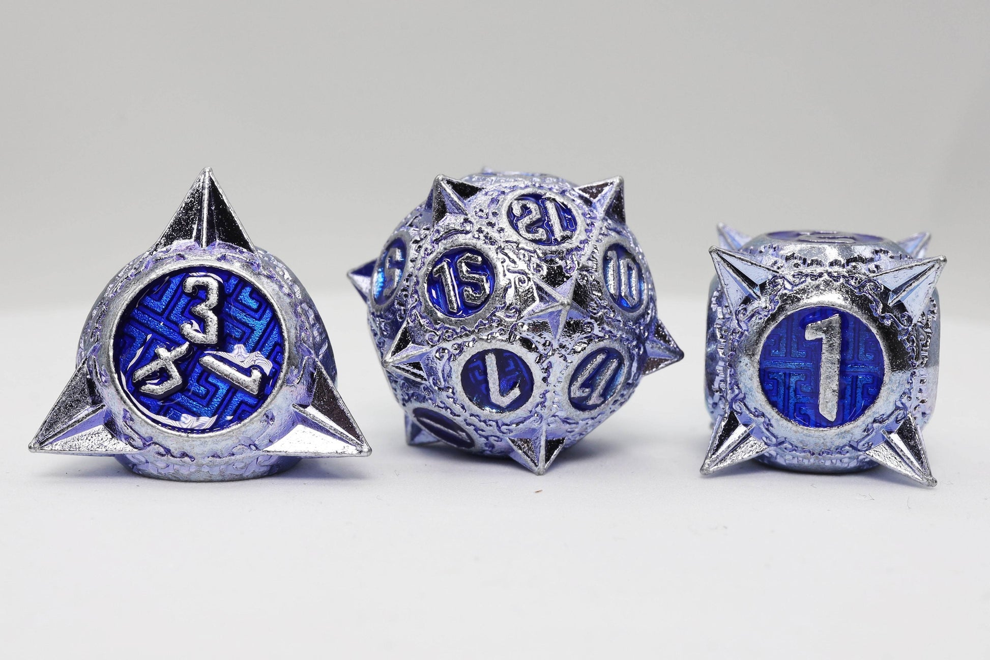 Meteor Storm: Peculiar Purple - Metal RPG Dice Set - 