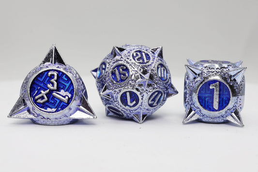 Meteor Storm: Peculiar Purple - Metal RPG Dice Set - 