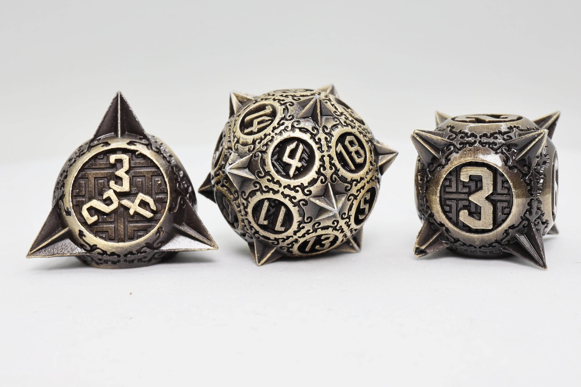 Meteor Storm: Bronze Asteroid - Metal RPG Dice Set - 