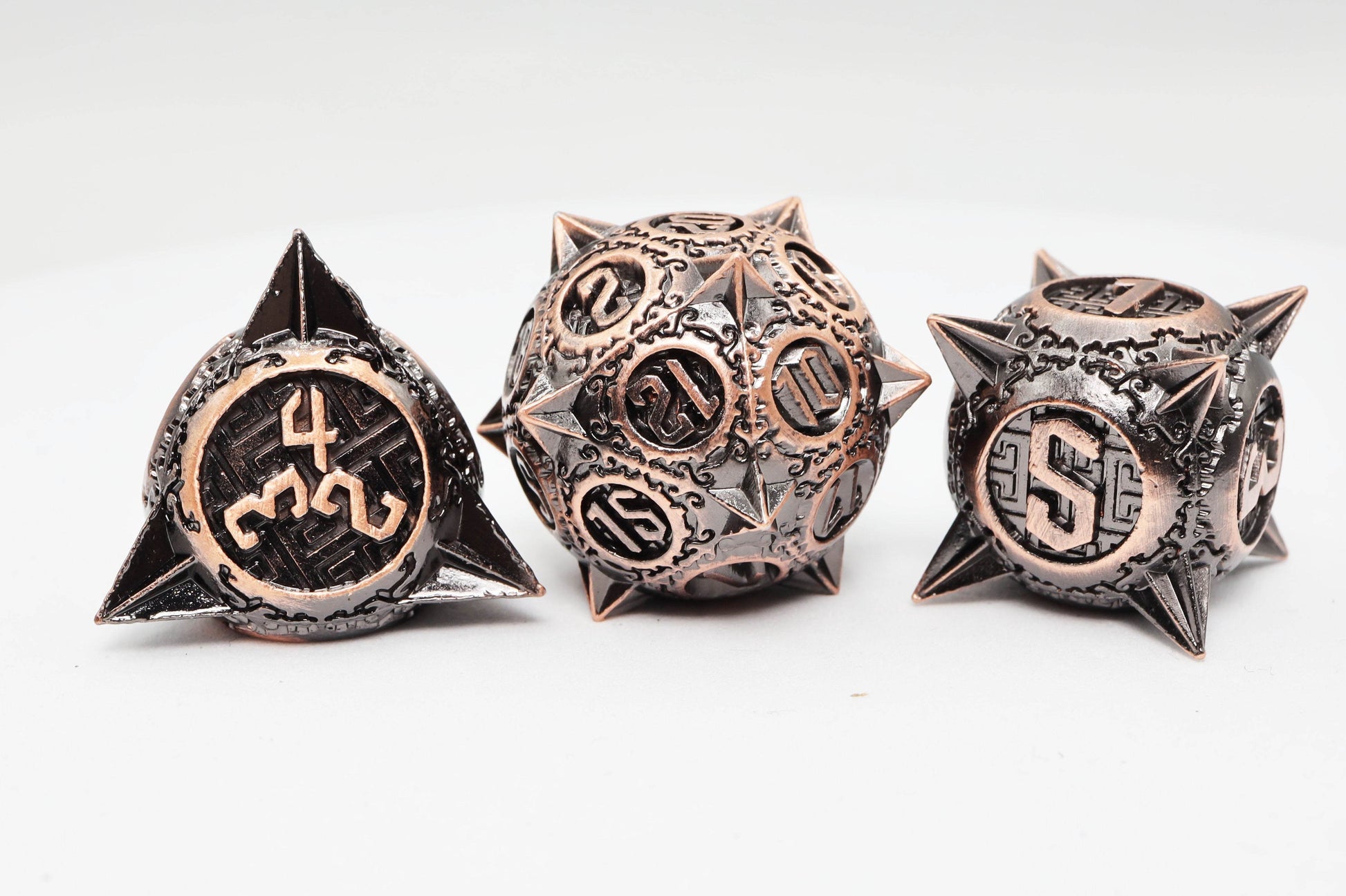 Meteor Storm: Copper Asteroid - Metal RPG Dice Set - 