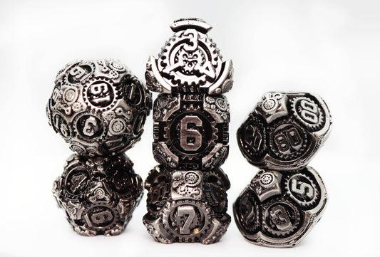 Airship Gears: Fierce Flotilla - Metal RPG Dice Set - 