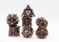 Floral Starburst: Ancient Bouquet - Metal RPG Dice Set - 