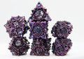 Floral Starburst: Burnt Nightshade - Metal RPG Dice Set - 