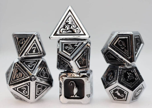 Alchemist Metals: Necrotic - Metal RPG Dice Set - 