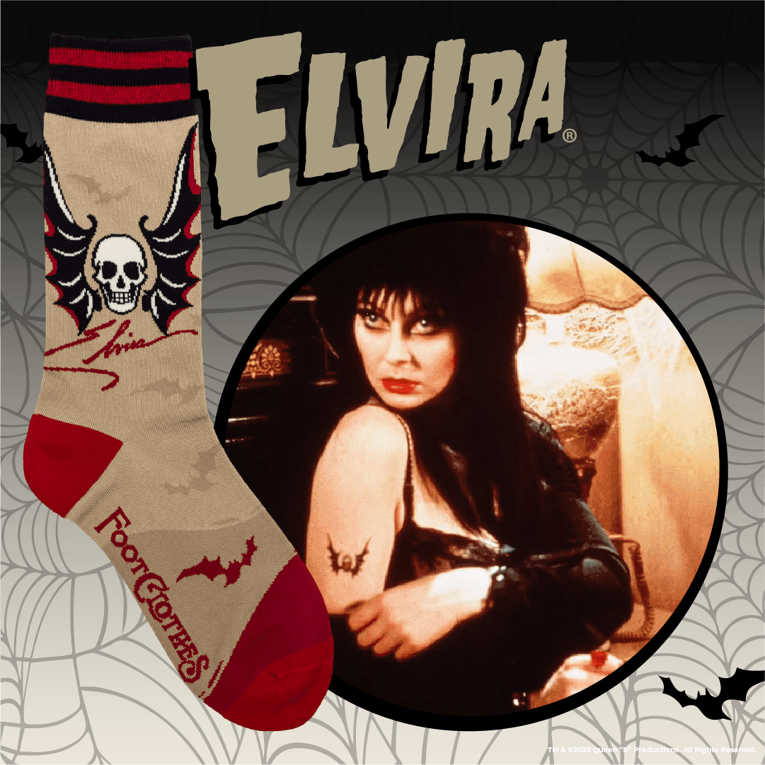 Elvira Cruel Ink Crew Socks - 
