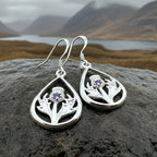 Realistic Thistle Earrings