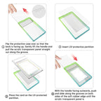 Glitter Gradient PSA Card Protector, Silicone Cover for PSA 35/10 Slabs, Sparkle TPU Sleeve for Pokémon