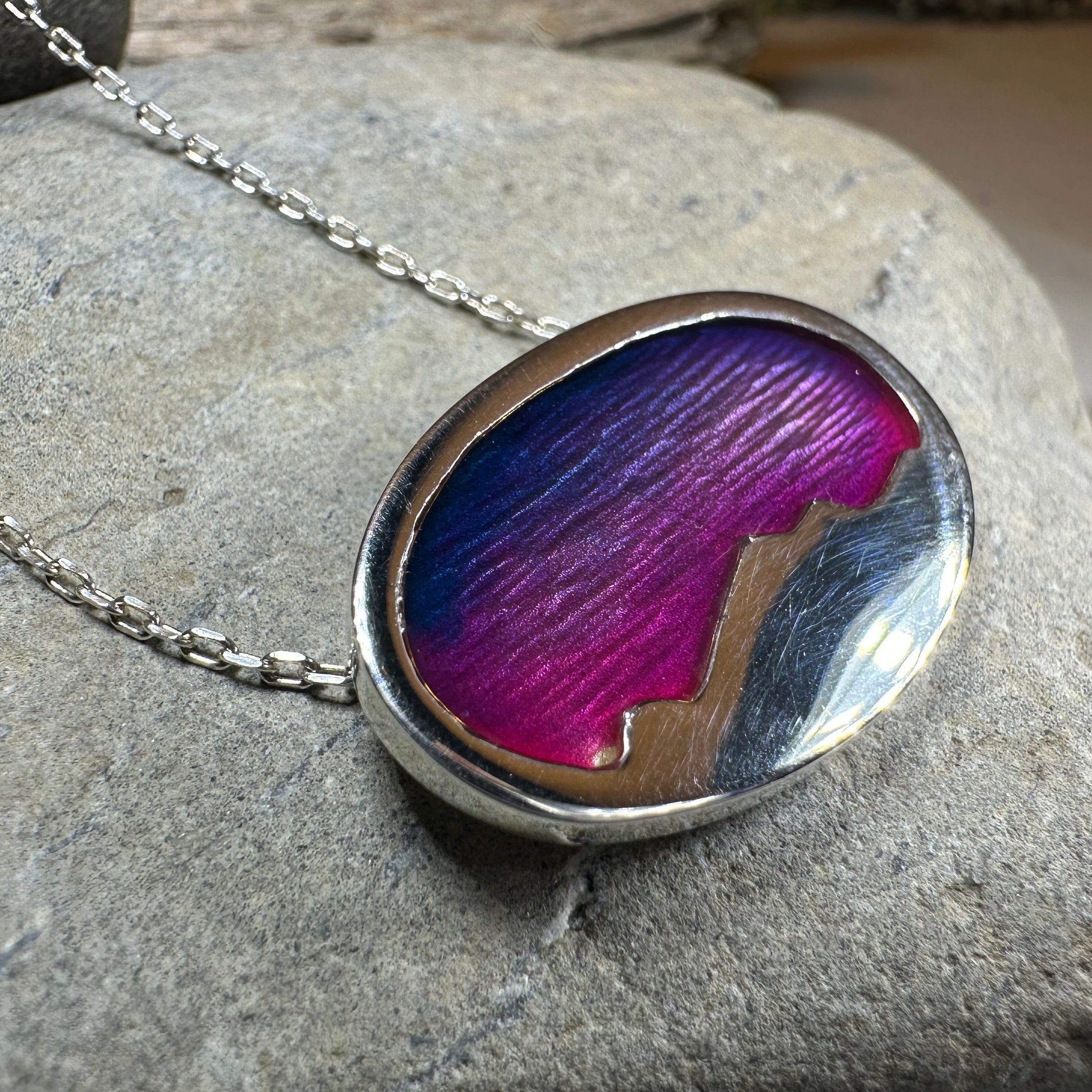 Purple Skies Northern Lights Necklace