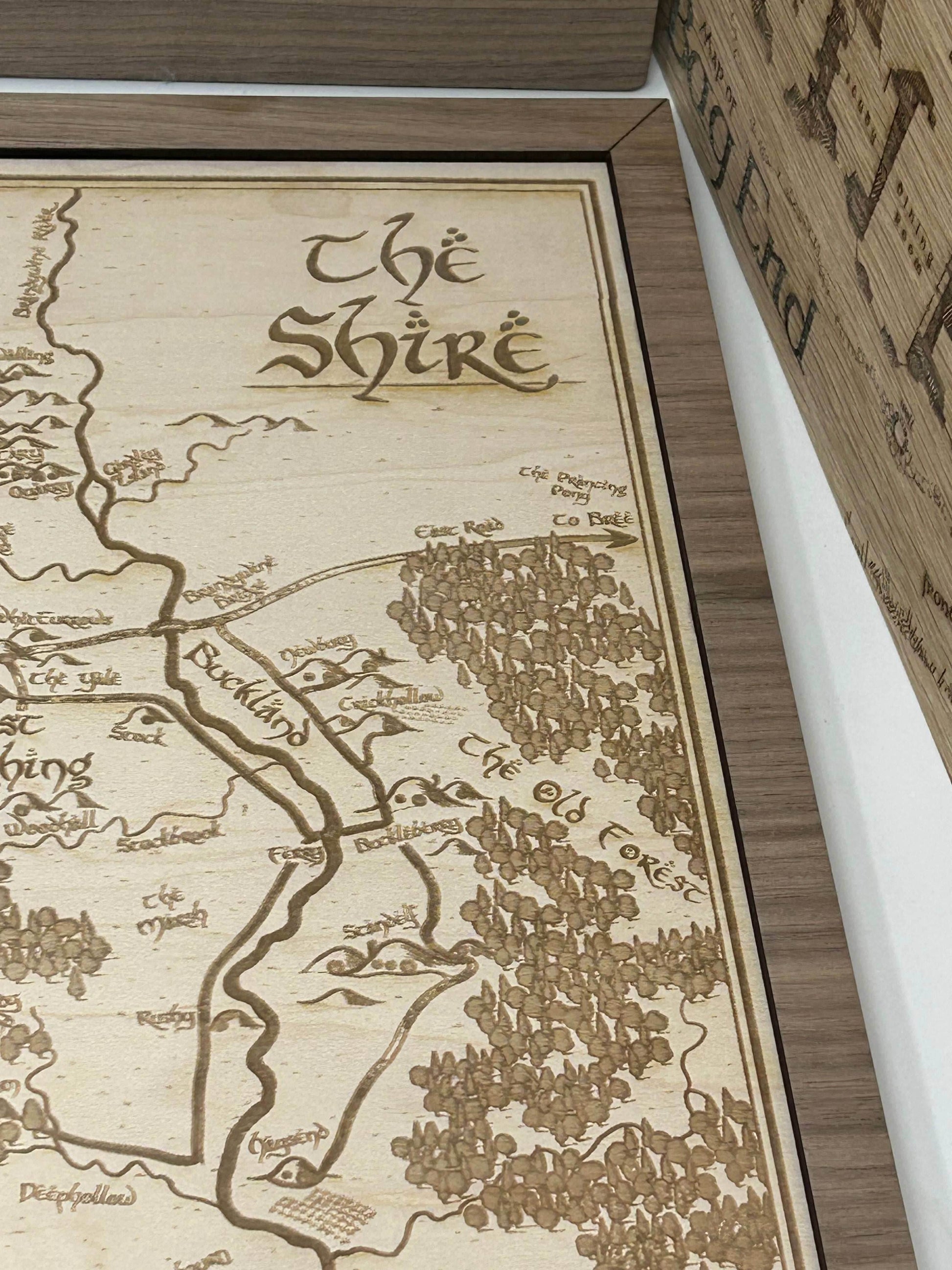 LOTR Map of the Shire | Middle Earth - Maple