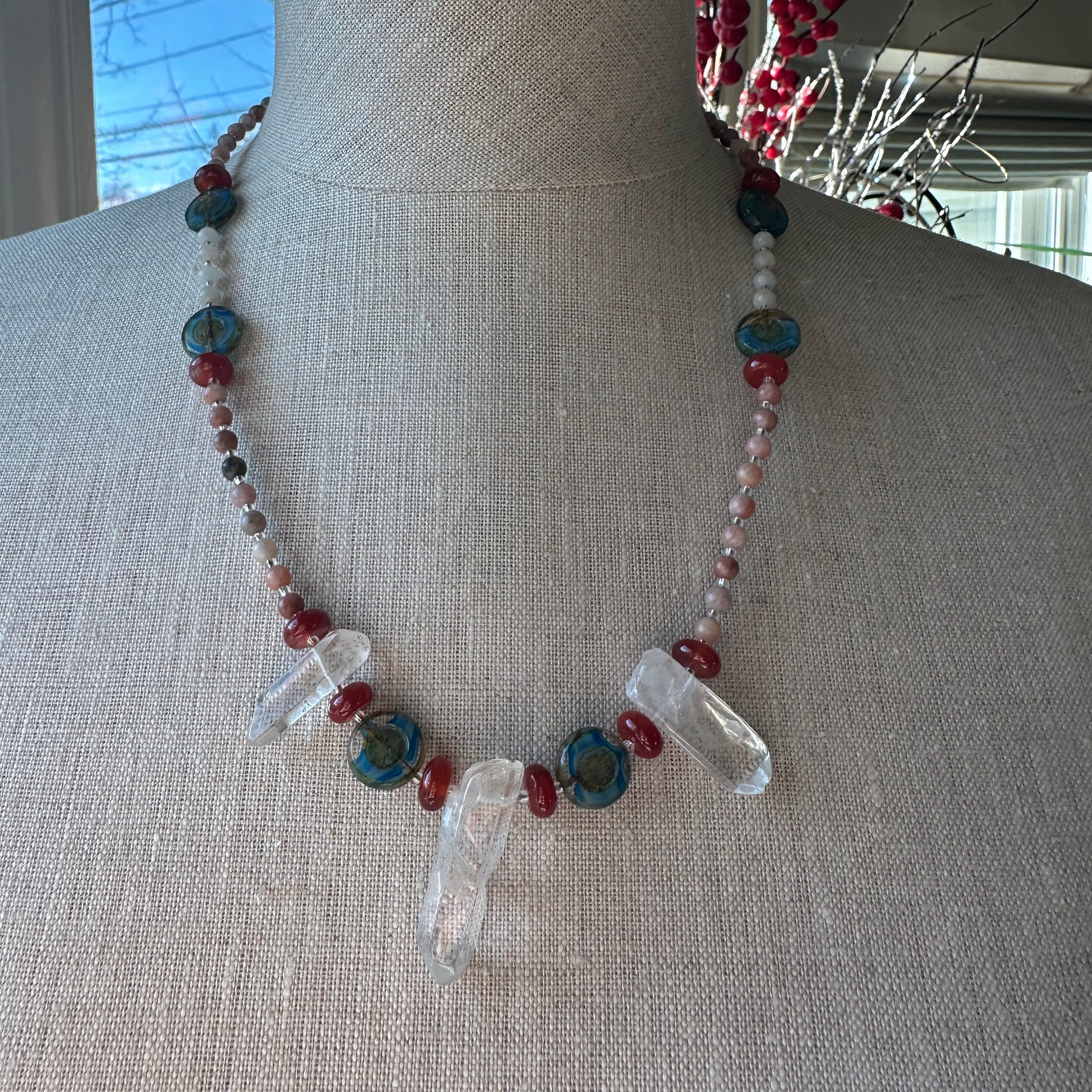 Wild Atlantic Way Quartz Crystal Necklace