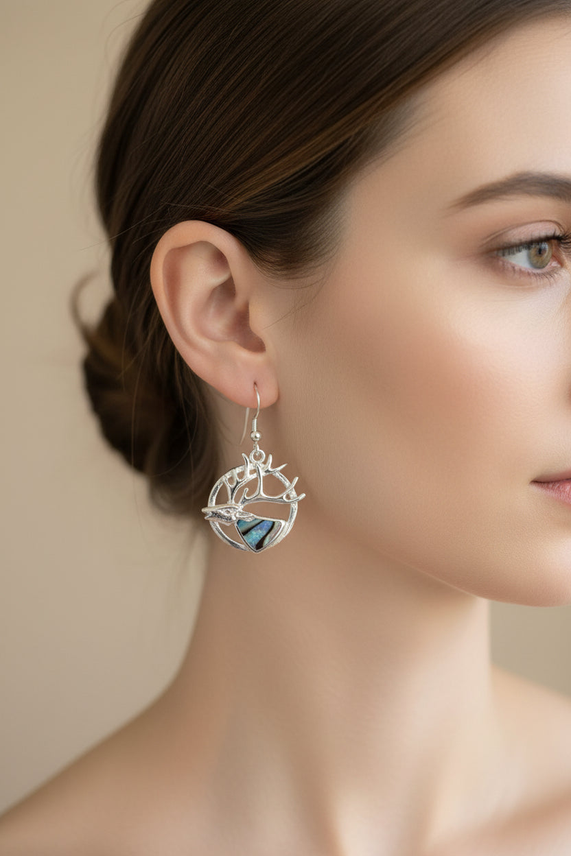 Stag of the Mist Earrings
