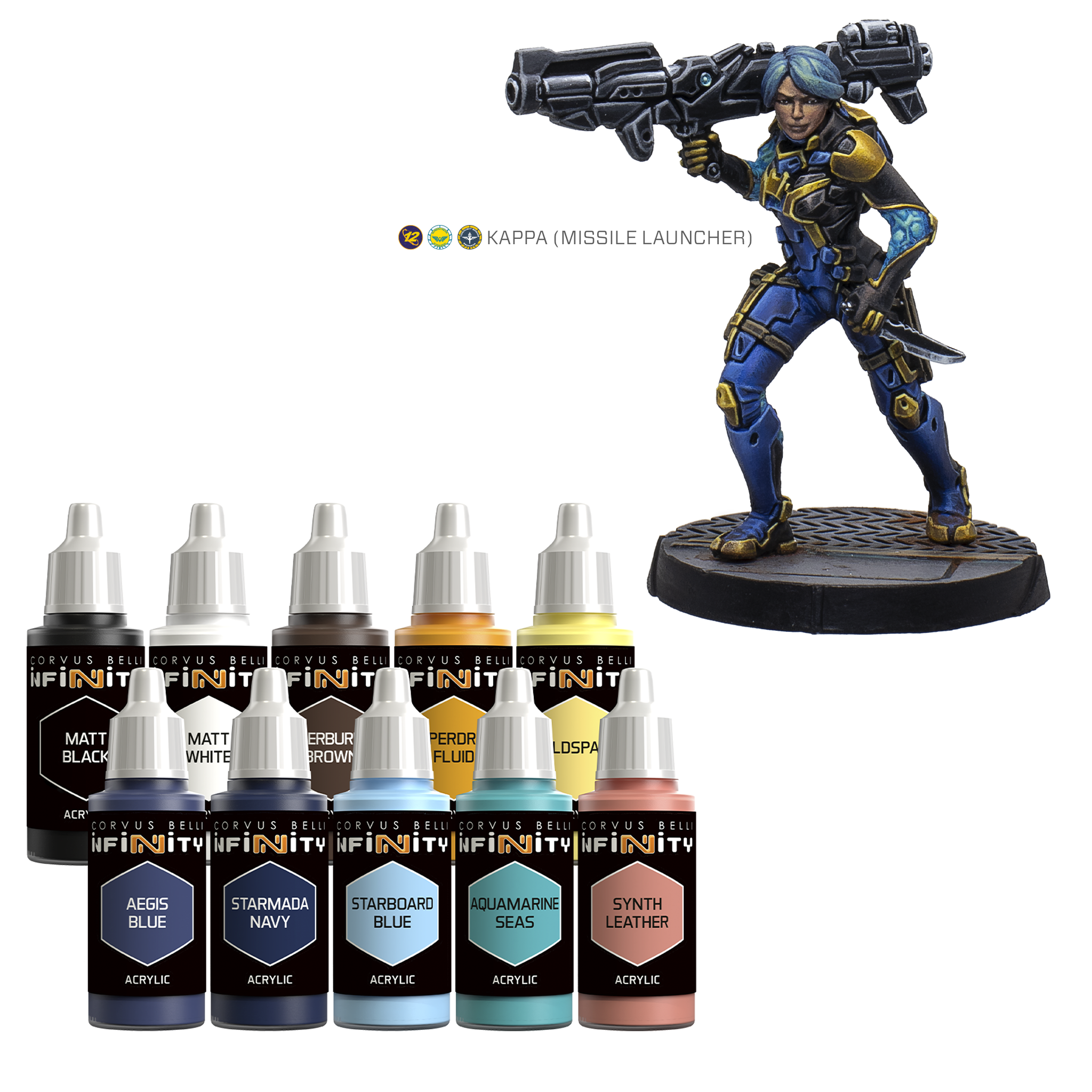 Infinity O-12 Paint Set Kappa Missile Launcher Exclusive