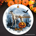 Unique Halloween Skeleton Dog Personalized Ornament, Spooky Season Breed Pet Home Decor - 