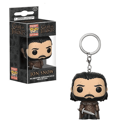 Funko POP! Keychain: Game of Thrones - Jon Snow (Scar) Pocket Keychain - 