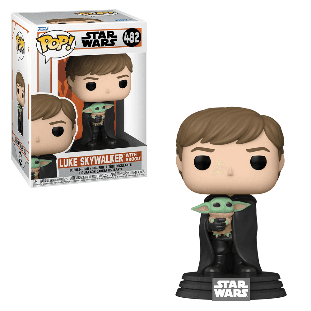 Funko POP! Star Wars: The Mandalorian - Luke Skywalker with Grogu Vinyl Figure #482 - 