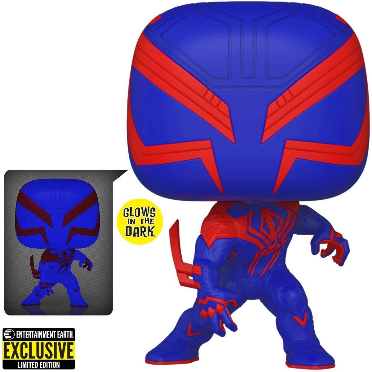 Funko Pop! Marvel Across the Spider-Verse - Spider-Man 2099 Glow-in-the-dark #1267 Entertainment Earth Exclusive - 