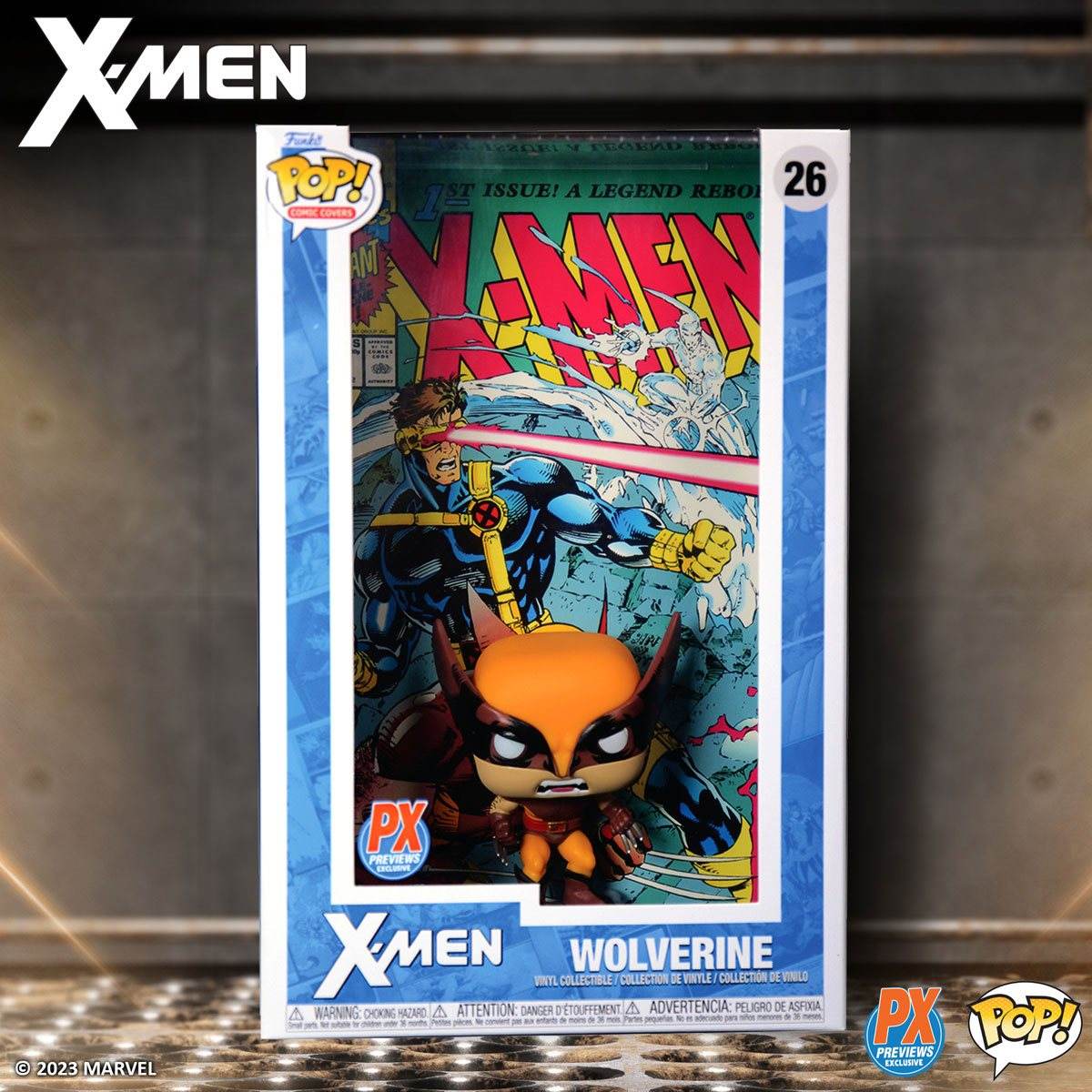 Funko Pop! Comic Cover Marvel: X-Men - Wolverine PX Previews Exclusive - 