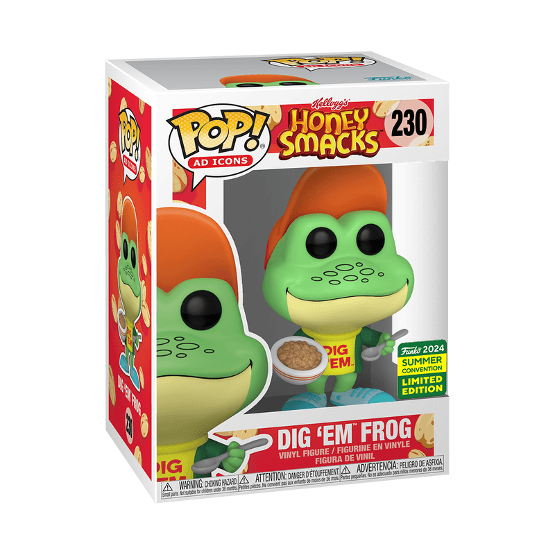 Funko Pop! Ad Icons: Kellogg’s Honey Smacks - Dig 'Em Frog #230 2024 Summer Convention - 