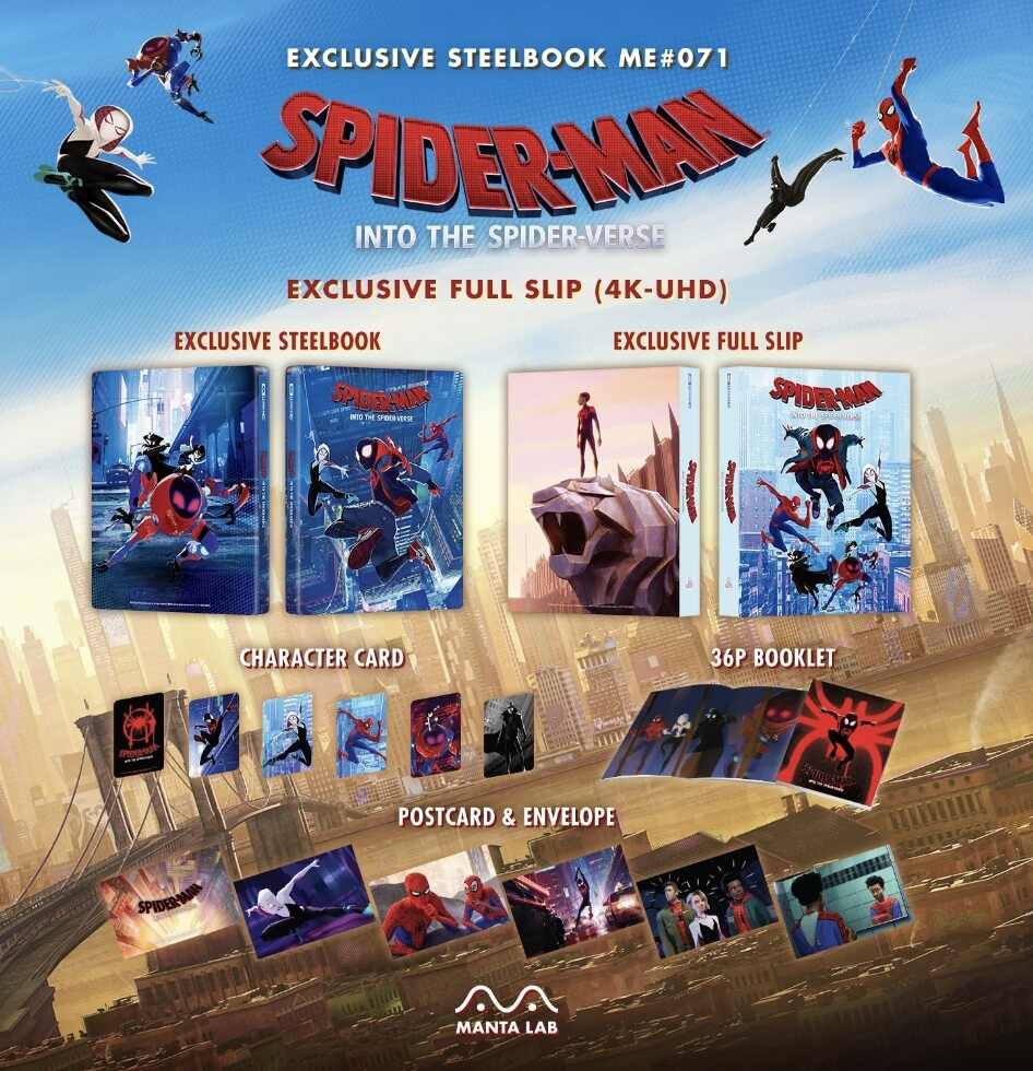 Spider-Man: Into the Spider-Verse - Manta Lab Exclusive Steelbook [Full Slip] (4K UHD + Blu-ray)