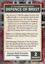 Flames of War: D-Day - German Command Cards - 
