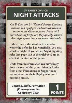 Flames of War: D-Day - German Command Cards - 