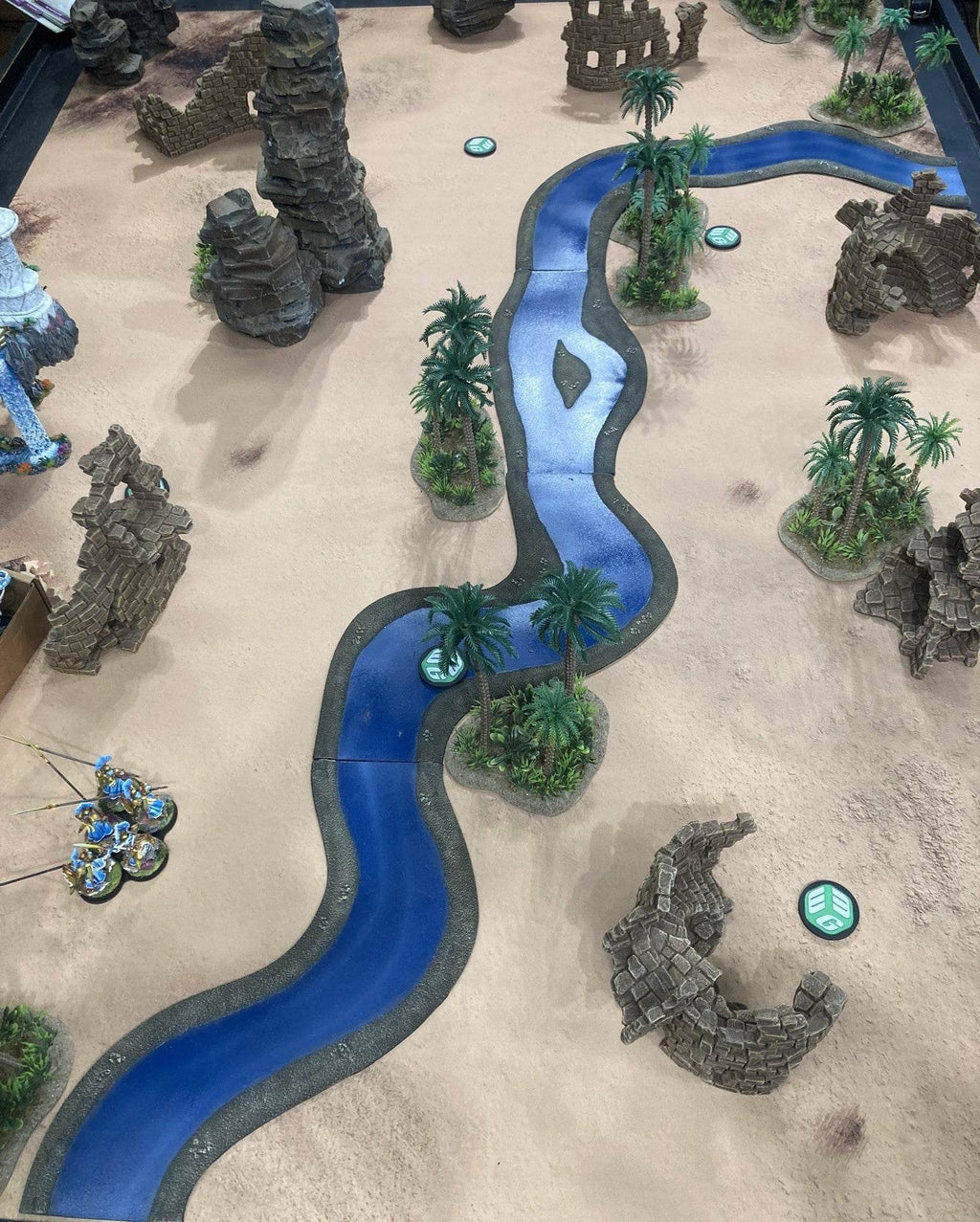Sandy Dunes - Neoprene Battle Mat - Warhammer, AoS, 40K, Kill Team, MCP, Shatterpoint, Legion, More - 44x60