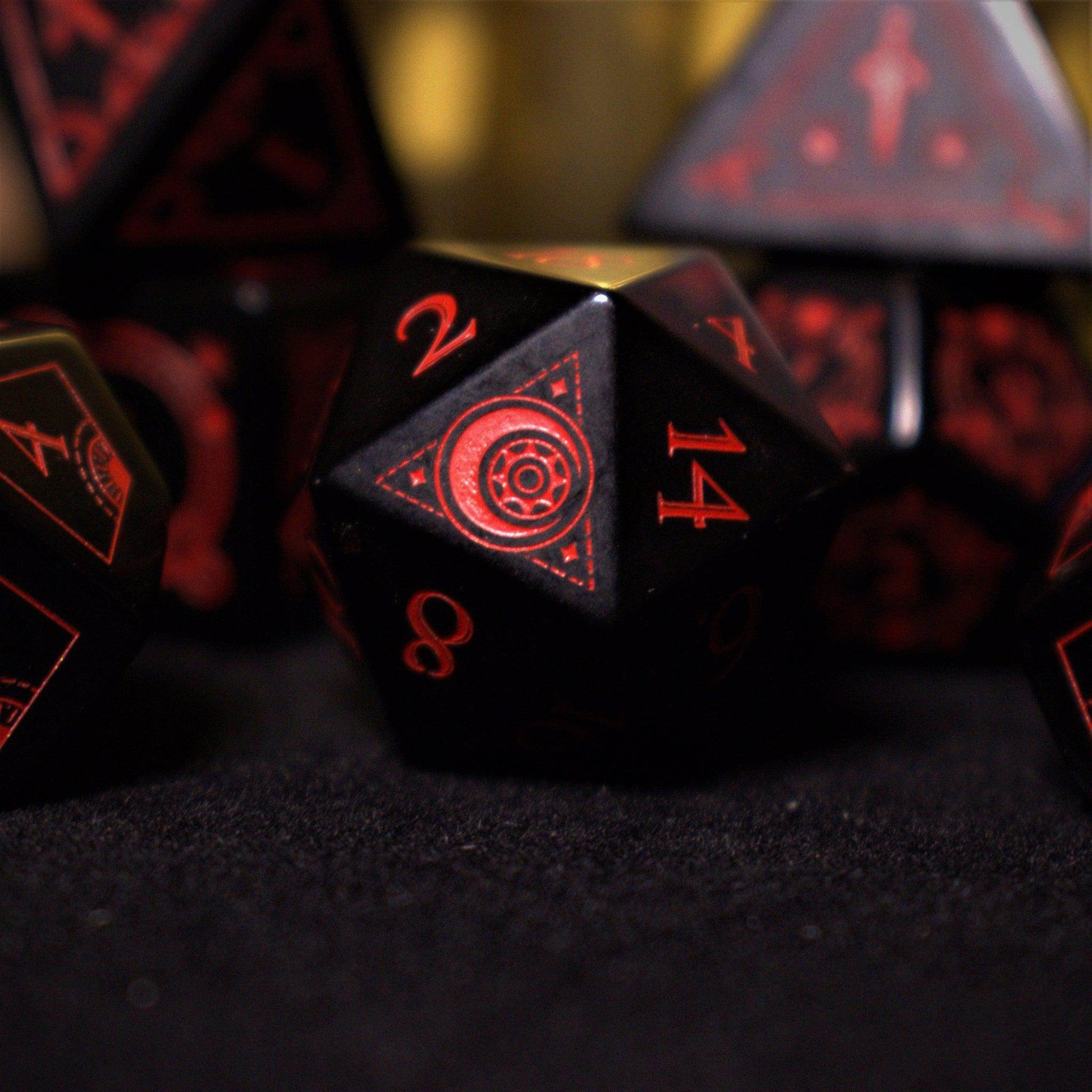 Fabled Mark - Obsidian Stone Dice Set 'PRE-ORDER | SPRING EVENT DEAL' - 