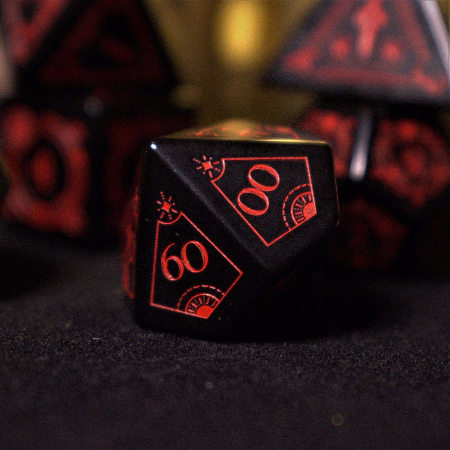 Fabled Mark - Obsidian Stone Dice Set 'PRE-ORDER | SPRING EVENT DEAL' - 