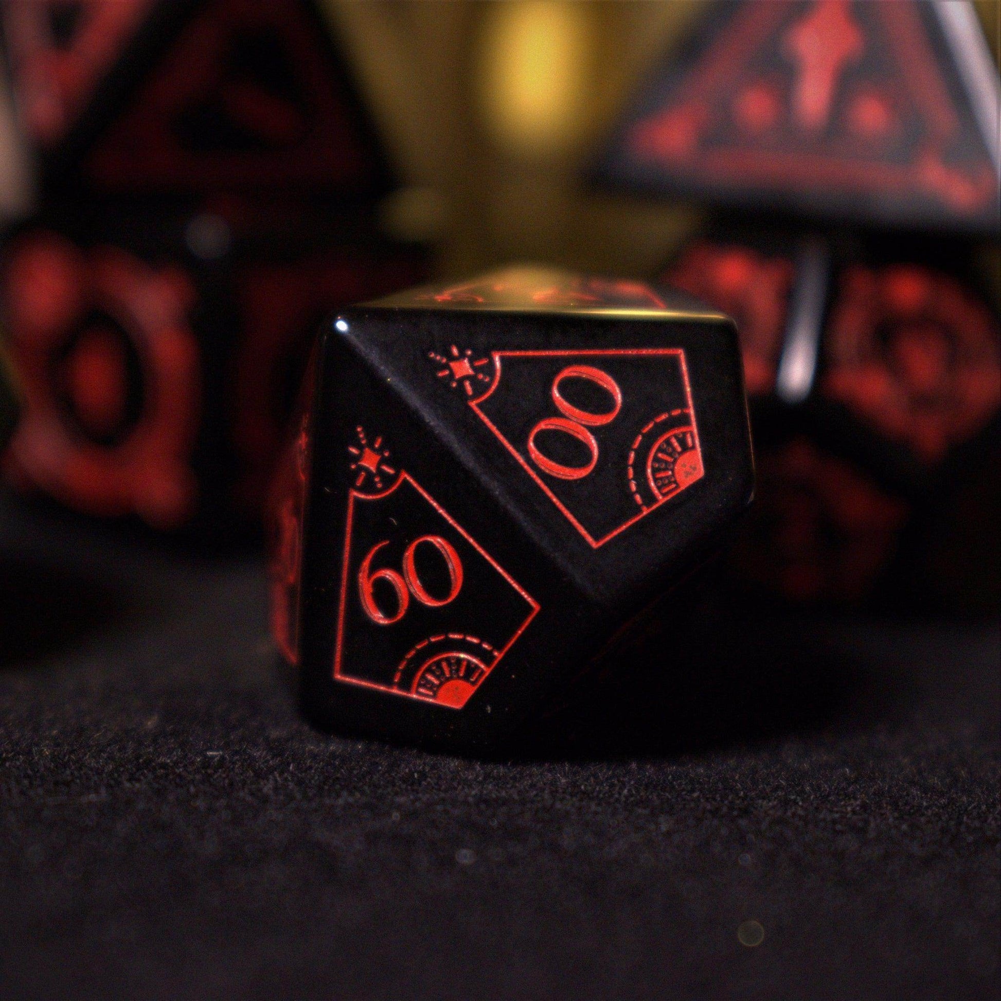 Fabled Mark - Obsidian Stone Dice Set 'PRE-ORDER | SPRING EVENT DEAL' - 
