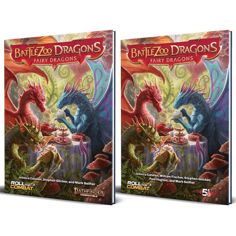 Battlezoo Dragons: Fairy Dragons PDF - D&D 5E and Pathfinder 2e / Hardcover & PDF